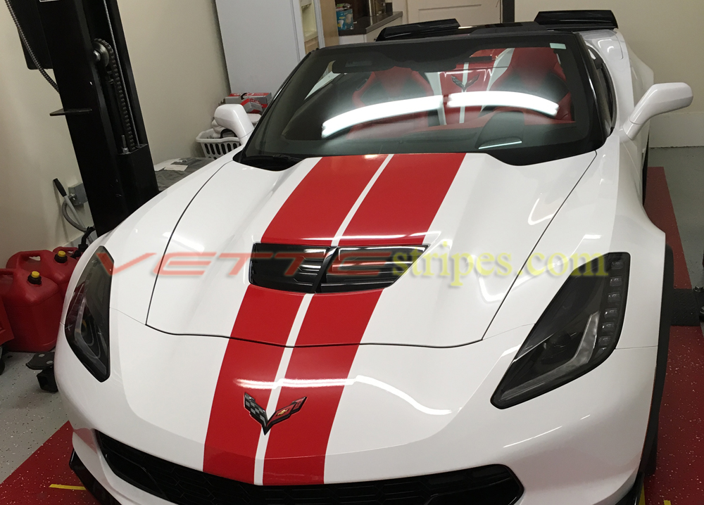 2015 2019 C7 Corvette Z06 Gm Full Length Dual Racing Stripes
