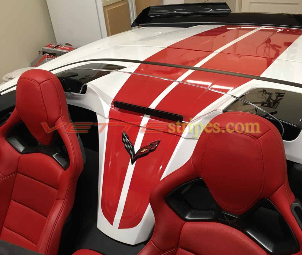 2015 2019 C7 Corvette Z06 Gm Full Length Dual Racing Stripes