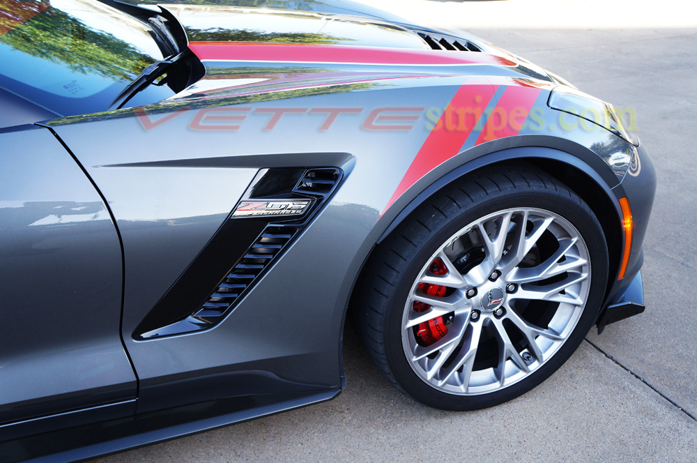 2017 C7 Corvette Grandsport Fender Hash Mark Stripes VetteStripes