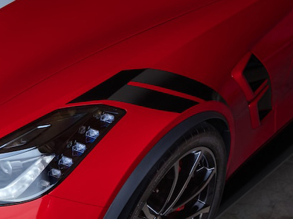 2017 C7 Corvette Grand Sport Oem Fender Hash Marks