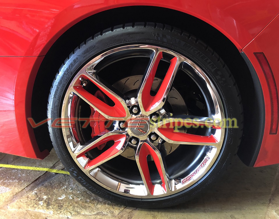 C7 Corvette Stingray Z51 Wheel Graphic Decals Set Of 4 Wheels C7 Corvette Stingray Z51 Wheel Graphic Decals Set Of 4 Wheels