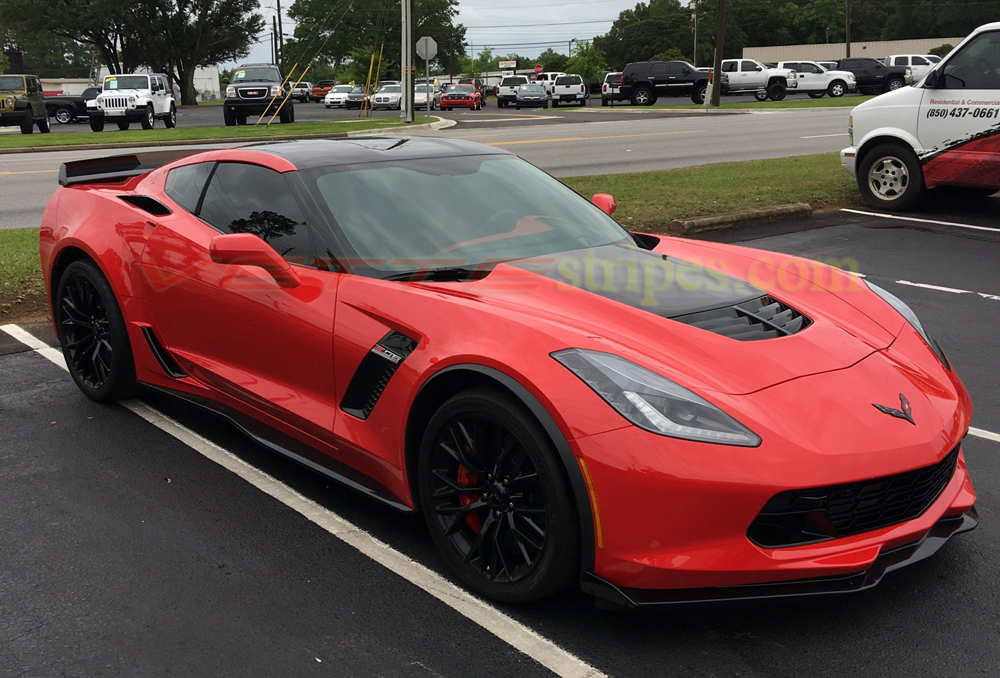 2015-2019 C7 Corvette Z06 Stinger Stripes - Hood only.