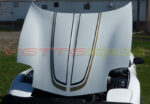 C5 Corvette white with black and light gold CE3 stripe
