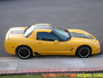 C5 Corvette yellow with black CE commemorative stripes