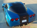 Jet stream blue C6 Corvette Z06 Grand Sport with black and black ME stripe