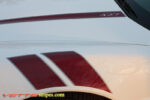 C6 Corvette Z06 Grand Sport maple red and silver hood spear stripe