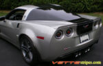 machine silver C6 Corvette Z06 with gloss black ME3 stripe