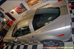 machine silver C6 Corvette Z06 with metallic charcoal ME3 stripe