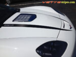 C6 Corvette ZR1 427 edition hood stripe graphic in carbon fiber with custom text