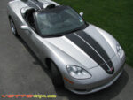 C6 Corvette convertible machine silver with black COM CSR stripe