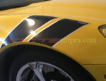 C6 Corvette grand sport fender hash marks in black and silver