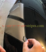 C6 Corvette grand sport fender hash marks in silver and dark charcoal