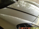 White C6 Corvette with black hood stripe 5