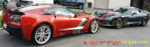 Crystal red C7 Corvette Z06 with aluminum Z07R side stripe