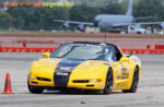 Yellow C5 Corvette black Grand Sport stripe