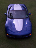 C5 Corvette Z06 electron blue with metallic silver ME1 stripe