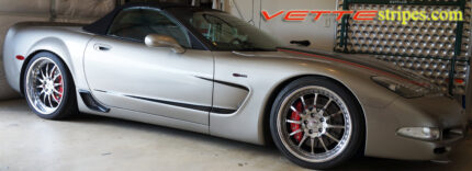 C5 Corvette black side graphic stripe style 3