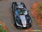 Black C5 Corvette with gunmetal classic 1 stripes
