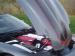 Cyber gray C5 Corvette with black and red CE commemorative stripe