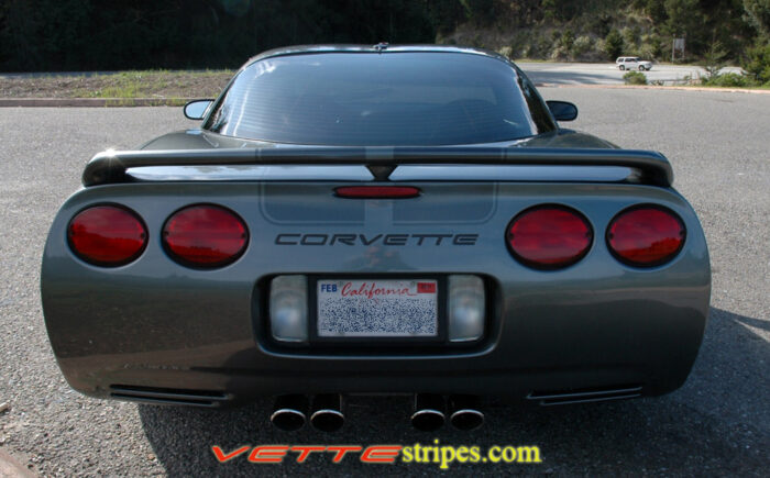 C5 Corvette cyber gray with dark charcoal CE1 stripe