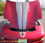 C5 Corvette mag red with light briar brown and charcoal SE3 stripe