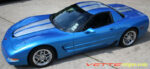 C5 Corvette nassau blue with silver and black CE commemorative stripe