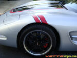 C5 Corvette red and black fender hash mark stripe