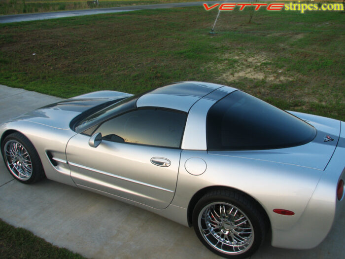 C5 Corvette coupe with black SE stripe