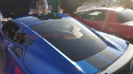 C7 Corvette rear glass jake skull in matte clear