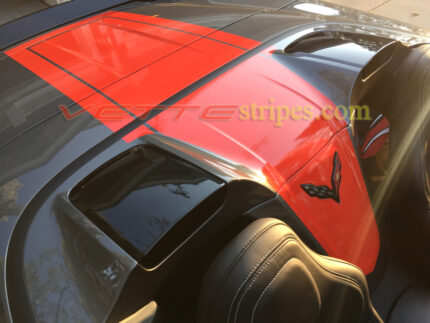 C7 Corvette Z06 convertible red stinger 2 rear stripe