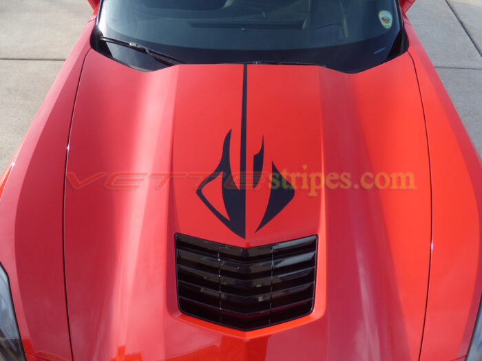 C7 Corvette Stingray logo hood graphic decal