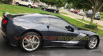 C7 Stingray with C7R wider side stripes in 3M 1080 Anthracite