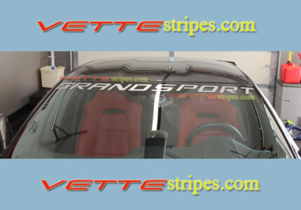 C7 Corvette Grand Sport windshield letter decal