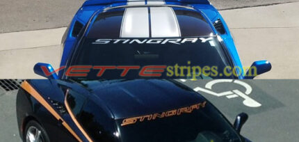 C7 Corvette Stingray windshield letter decal