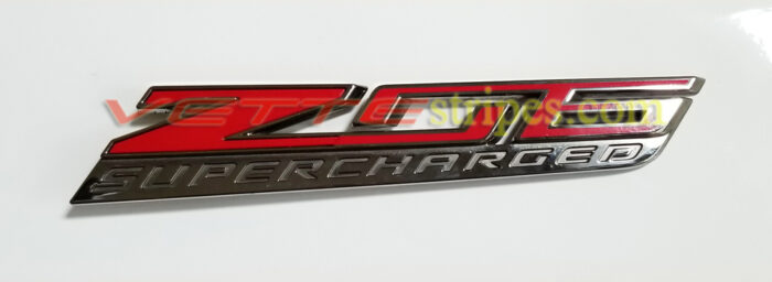 C7 Z06 fender emblem torch red overlay thinner version