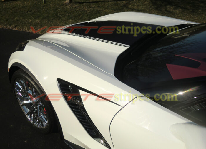 C7 Corvette Z06 LT4 stripes with optional Stinger stripe