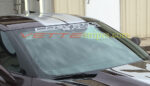 C7 Z06 Corvette Racing windshield decal in all metallic silver