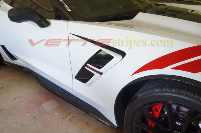 C7 corvette grand sport side spear in 3M 1080 carbon flash