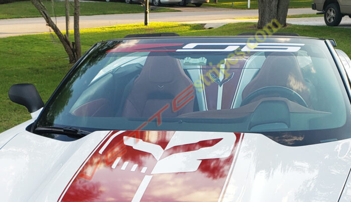 C7 Z06 corvette windshield letter decal graphic