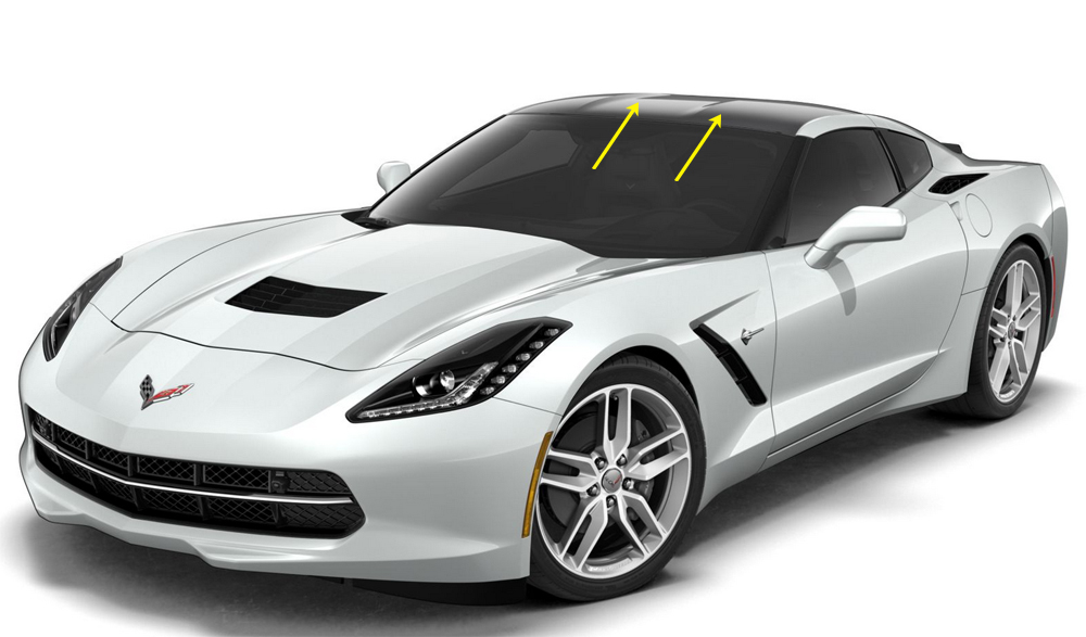 C7 Corvette coupe roof blackout like carbon fiber roof