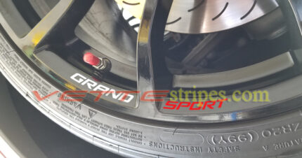 C7 Corvette Grand Sport wheel sticker decal