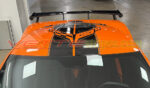 Amplified Orange C8 Corvette coupe with 3M 2080 gloss carbon flash and matte carbon flash C8R edition stripes