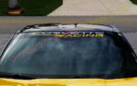 C6 Corvette Racing windshield script decals