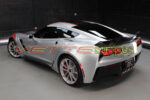 C7 Corvette Grand Sport GT3 stripes in gloss carbon flash and gloss adrenaline red