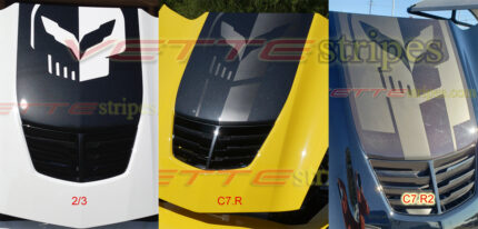 C7 Corvette jake skull hood decal stripe graphic