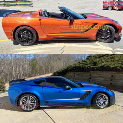 C7 Corvette with top and bottom side spears