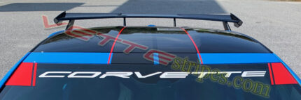 C8 Corvette windshield letters decal