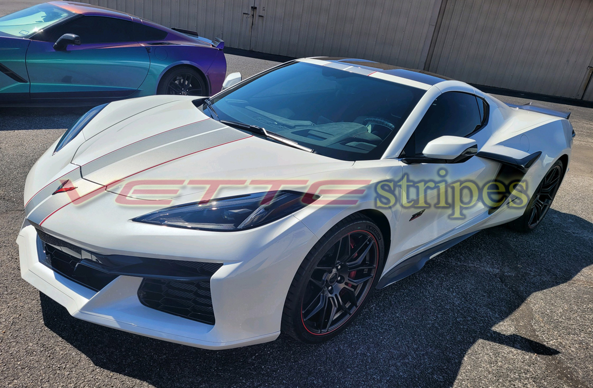 2023 2024 C8 Corvette Z06 Full Length Dual Racing Stripes 2